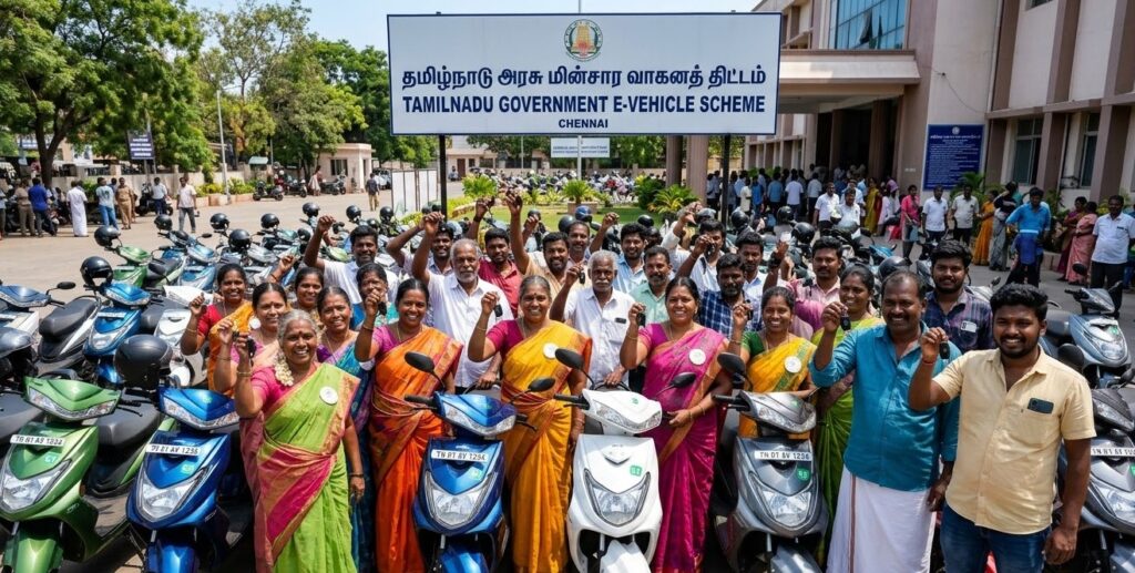 Tamil Nadu ₹20,000 E-Scooter Subsidy 2026: Eligibility, Benefits, and Online Registration Tamil Nadu E-Scooter Subsidy 2026 - ₹20,000 Benefit for Gig Workers